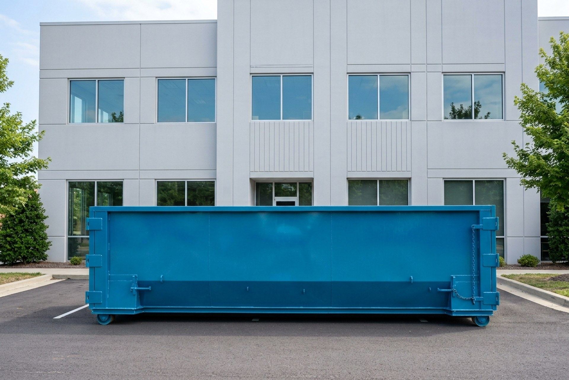 Container auf einer Baustelle